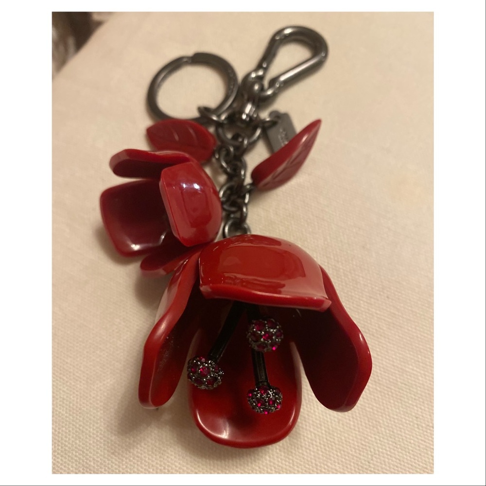 Coach Tea-rose Key Fob